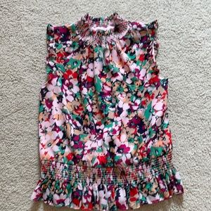 NWT J. Crew Liberty Print Peplum Blouse